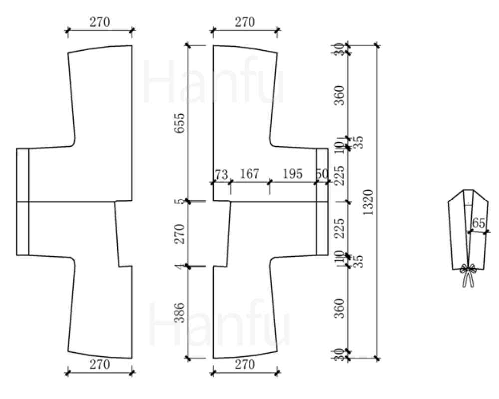 Hanfu Making(7) - Banbi Cutting & Sewing Patterns