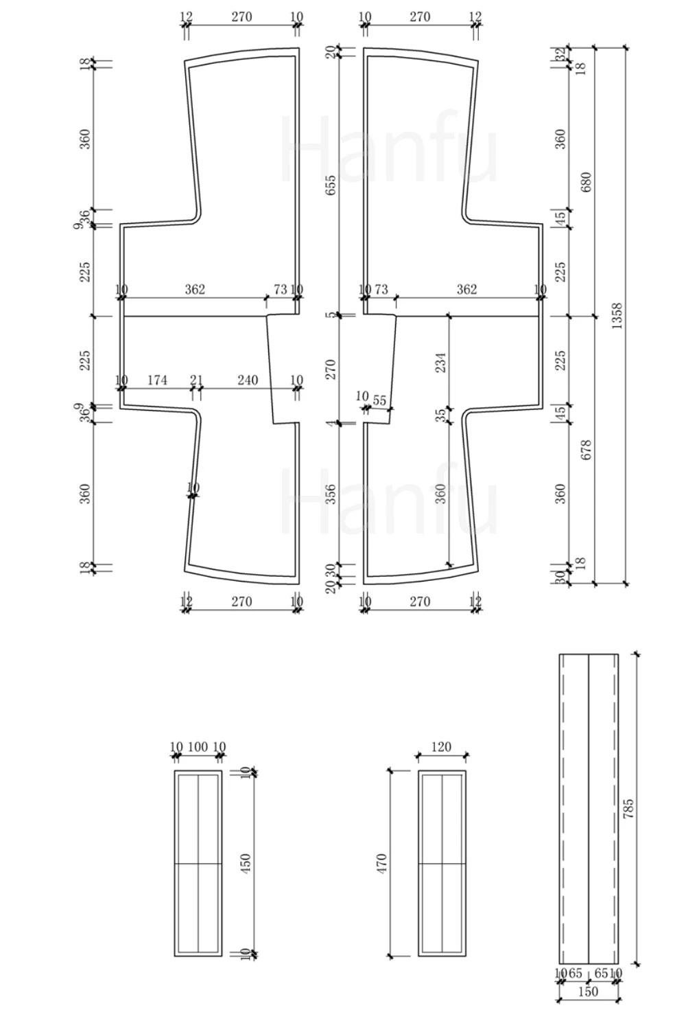 Hanfu Making(7) - Banbi Cutting & Sewing Patterns