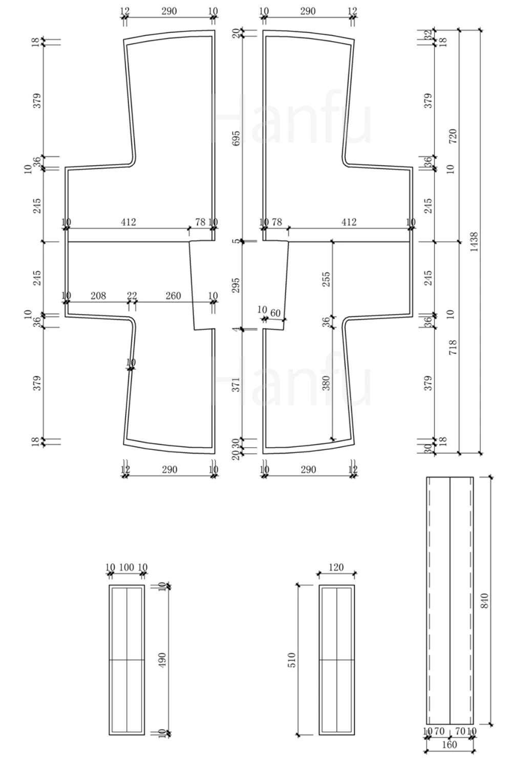 Hanfu Making(7) - Banbi Cutting & Sewing Patterns