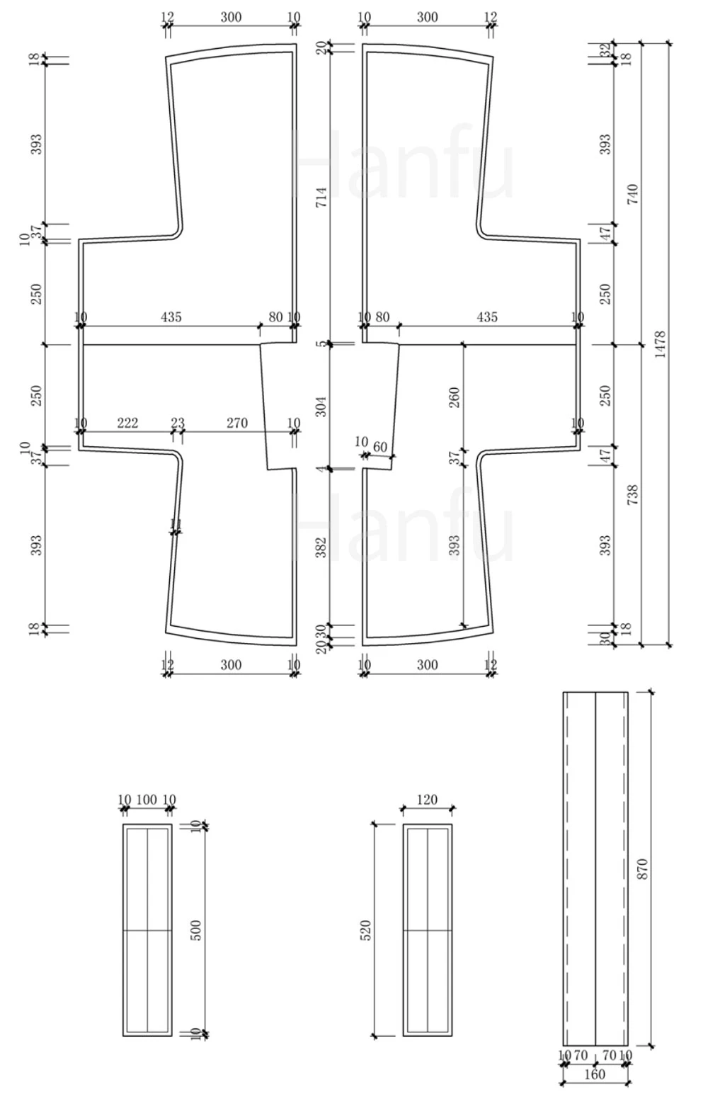 Hanfu Making(7) - Banbi Cutting & Sewing Patterns