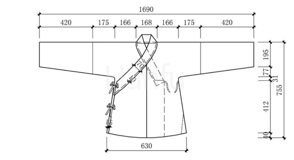 Hanfu Making(8) - Shuhe Cutting & Sewing Patterns