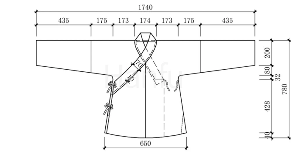 Hanfu Making(8) - Shuhe Cutting & Sewing Patterns