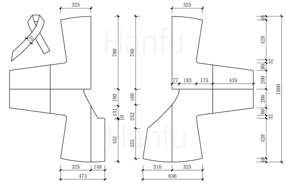 Hanfu Making(8) - Shuhe Cutting & Sewing Patterns