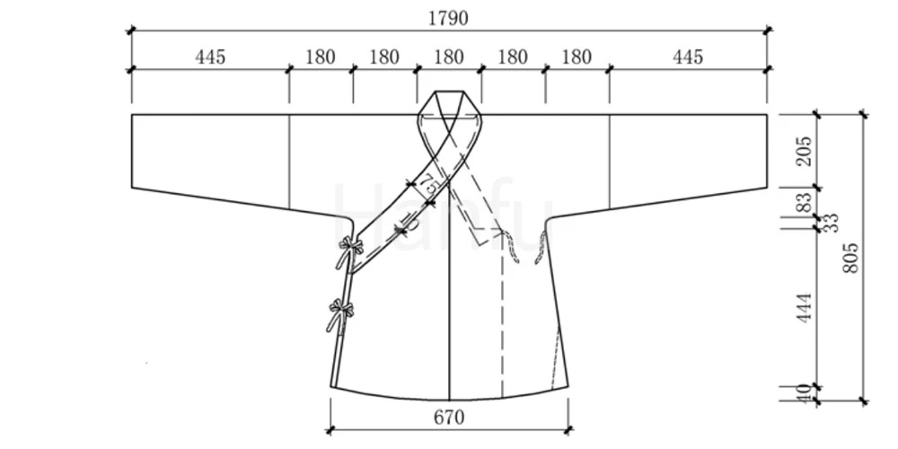 Hanfu Making(8) - Shuhe Cutting & Sewing Patterns