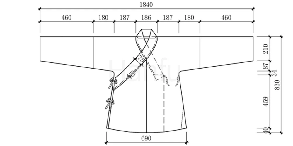 Hanfu Making(8) - Shuhe Cutting & Sewing Patterns