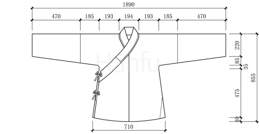 Hanfu Making(8) - Shuhe Cutting & Sewing Patterns