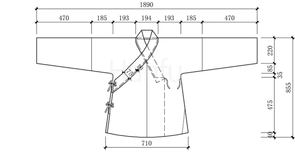 Hanfu Making(8) - Shuhe Cutting & Sewing Patterns