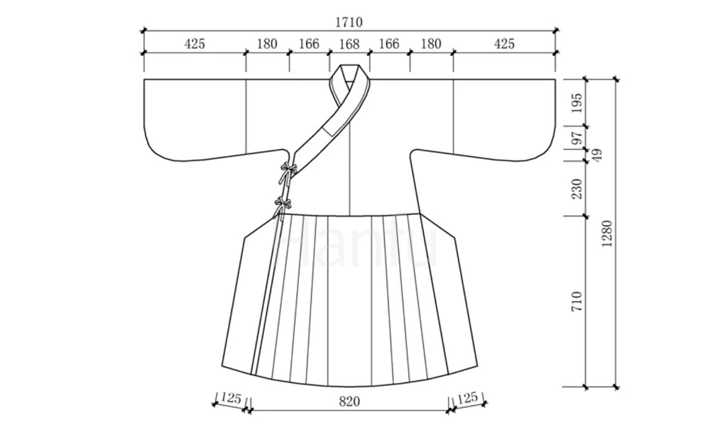 Hanfu Making(12) - Yisan Cutting & Sewing Patterns