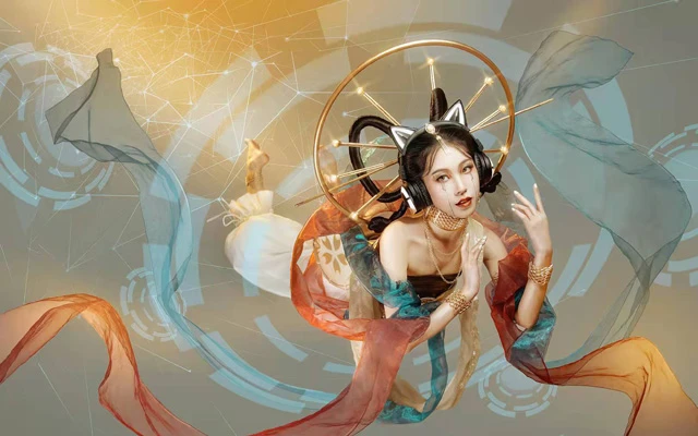 Hanfu in 2077? Post-95 Girl Made Cyberpunk Style Chinese Clothes