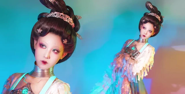 Hanfu in 2077? Post-95 Girl Made Cyberpunk Style Chinese Clothes
