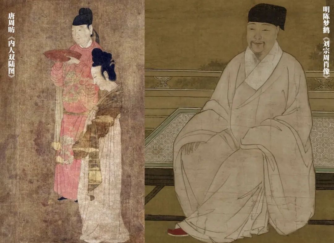 Li Xian's Pink Round-Collar Robe in Guo Se Fang Hua