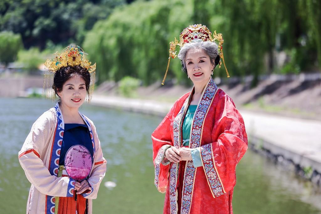 北京青龙峡汉服文化体验活动引客打卡