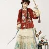 Ming-Dynasty-New-Year-Hanfu-Vintage-Crane-Winter-Horse-Face-Skirt-4 Ming Dynasty New Year Hanfu Vintage Crane Winter Horse Face Skirt