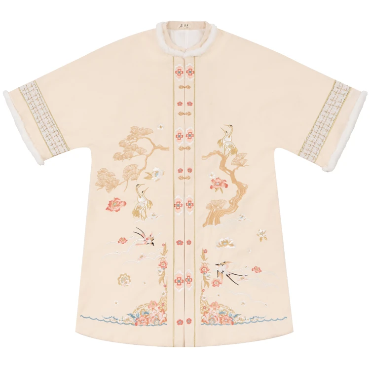 Women Winter Aoqun Ming Dynasty Thick Hanfu Coat