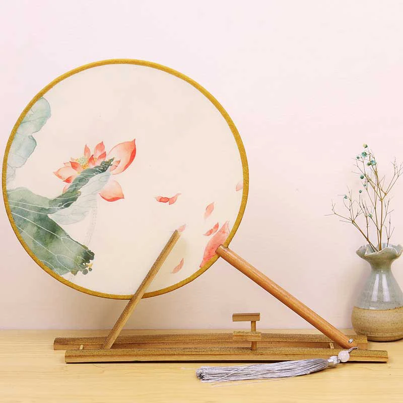 round silk fan hanfu