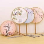 round silk fan hanfu