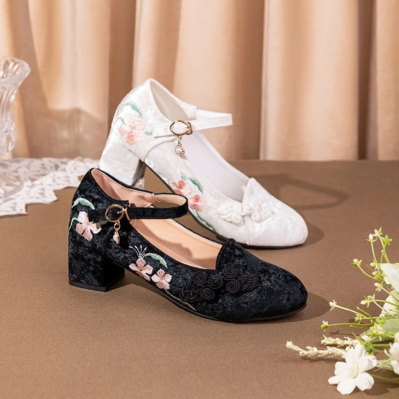 High-Heeled-Pointed-Toe-Cheongsam-Shoes-Vintage-Chinese-Style-Ethnic-Shoes-2 High Heeled Pointed Toe Cheongsam Shoes Vintage Chinese Style Ethnic Shoes