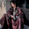 Ladies-Round-Collar-Robe-Dashing-Martial-Arts-Style-Hanfu-2 Ladies Round Collar Robe Dashing Martial Arts Style Hanfu