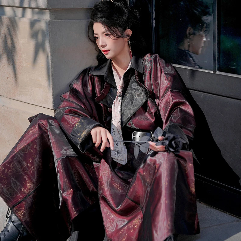 Ladies-Round-Collar-Robe-Dashing-Martial-Arts-Style-Hanfu-2 Ladies Round Collar Robe Dashing Martial Arts Style Hanfu