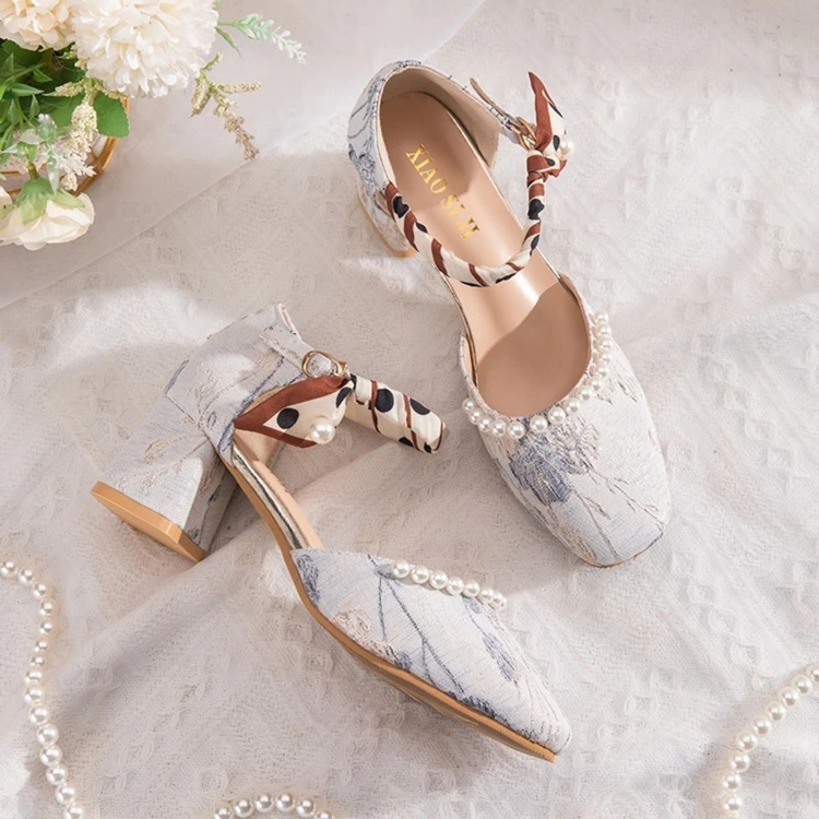 Women's Retro High Heels For Hanfu Fashion Cheongsam Shoes
