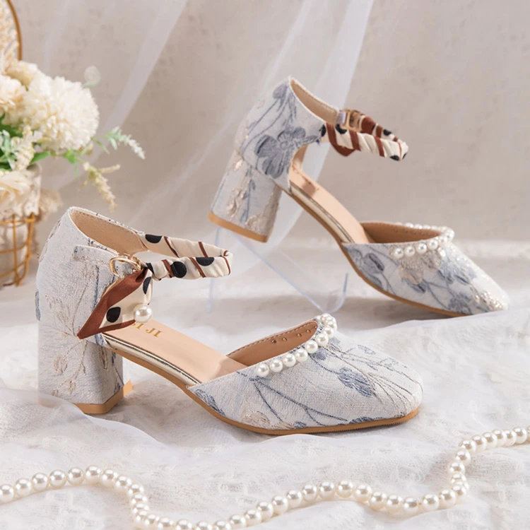 Women's Retro High Heels For Hanfu Fashion Cheongsam Shoes