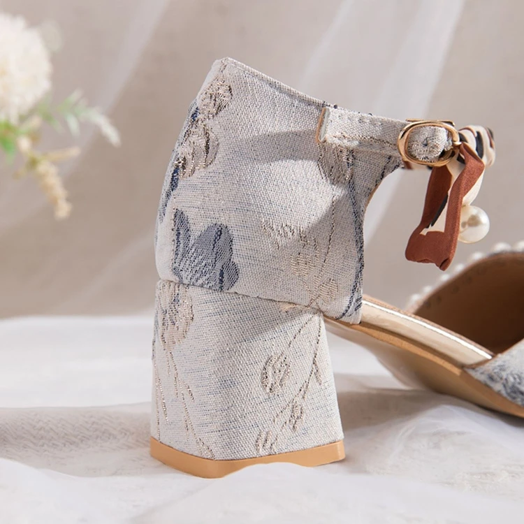 Women's Retro High Heels For Hanfu Fashion Cheongsam Shoes