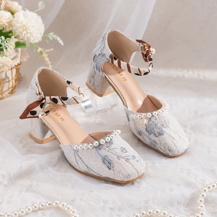 Women's Retro High Heels For Hanfu Fashion Cheongsam Shoes