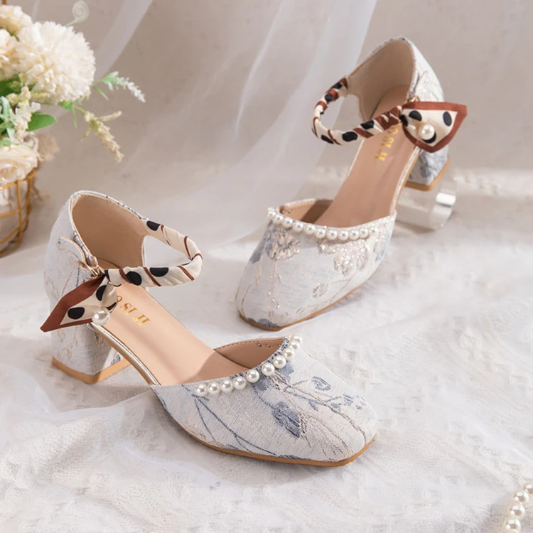 Women's Retro High Heels For Hanfu Fashion Cheongsam Shoes