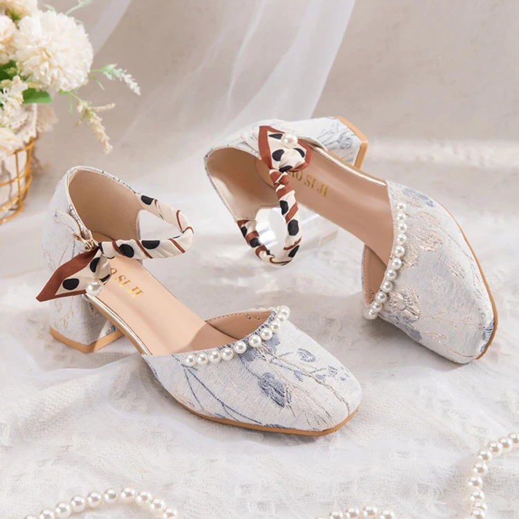 Women's Retro High Heels For Hanfu Fashion Cheongsam Shoes