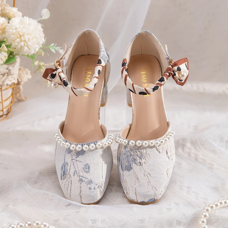 Women's Retro High Heels For Hanfu Fashion Cheongsam Shoes