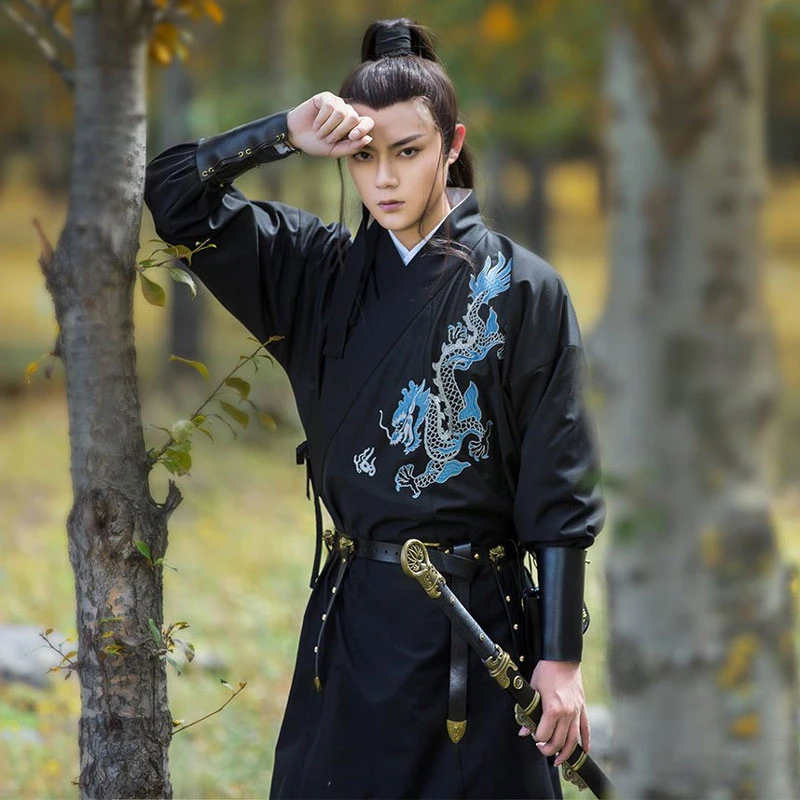 dragon male hanfu robe