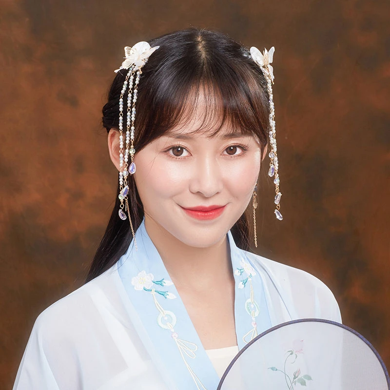 moon butterfly hanfu jewelry