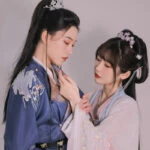 navy dragon kungfu hanfu