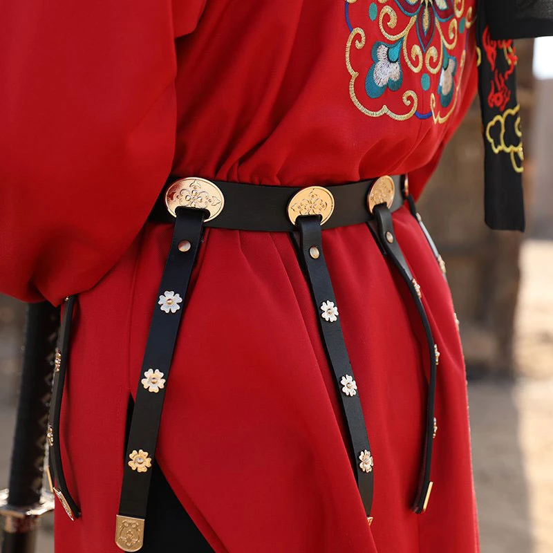 spider belt hanfu robe