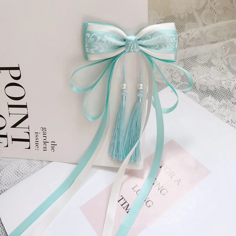 tassel bow hanfu hairband
