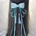 tassel bow hanfu hairband
