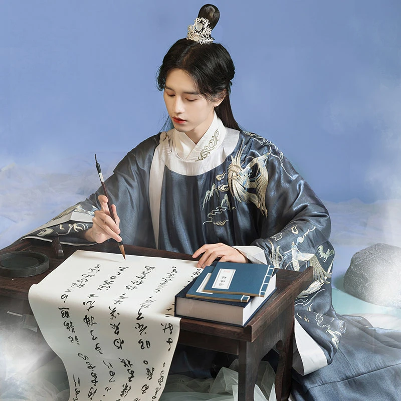 young-bookman-male-navy-hanfu-02 young bookman male navy hanfu robe