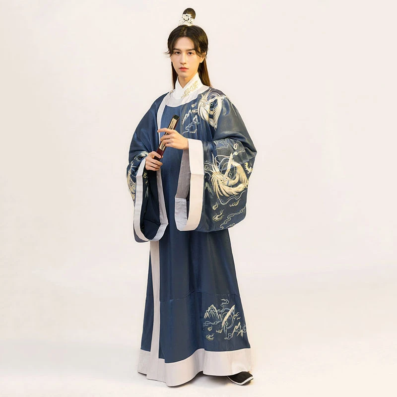 young-bookman-male-navy-hanfu-04 young bookman male navy hanfu robe