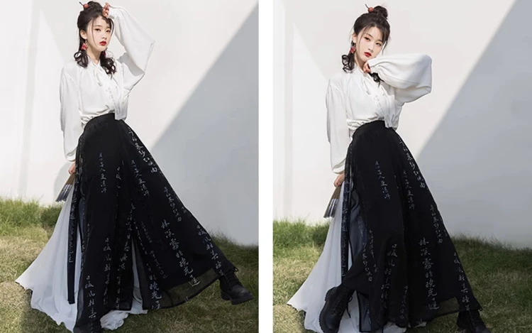 Street Fashion Song Ladies Casual Hanfu Summer Changgansi Style