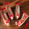 Ancient-Style-Hanfu-Wedding-Embroidered-Shoes-Chinese-Style-Bridal-Shoes-2 Ancient Style Hanfu Wedding Embroidered Shoes Chinese Style Bridal Shoes
