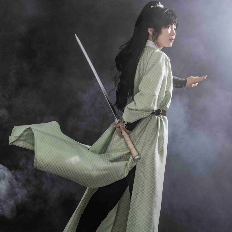 Men-Tang-Dynasty-Round-Collar-Robe-Autumn-Martial-Arts-Style-Hanfu-3 Men Tang Dynasty Round Collar Robe Autumn Martial Arts Style Hanfu