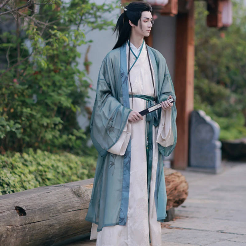 Mens-Zhiju-Hanfu-Fairy-Drama-Styling-Inspiration-1 Mens Zhiju Hanfu Fairy Drama Styling Inspiration