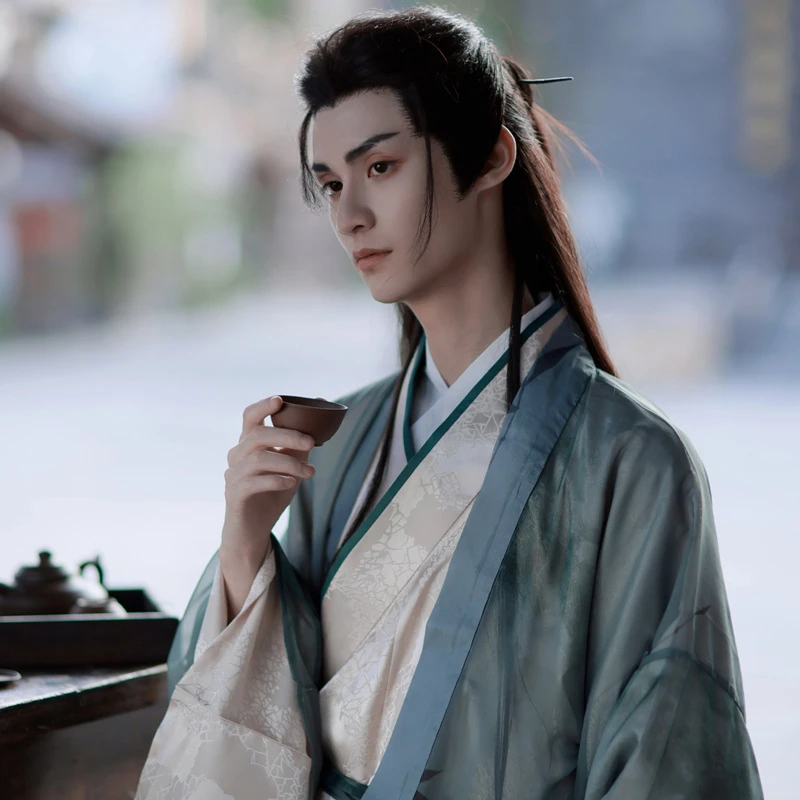 Mens-Zhiju-Hanfu-Fairy-Drama-Styling-Inspiration-2 Mens Zhiju Hanfu Fairy Drama Styling Inspiration