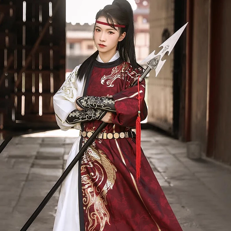 Round-Neck-Robe-Tang-Dynasty-Style-Game-Inspired-Awesome-Hanfu-1 Round Neck Robe Tang Dynasty Style Game Inspired Awesome Hanfu