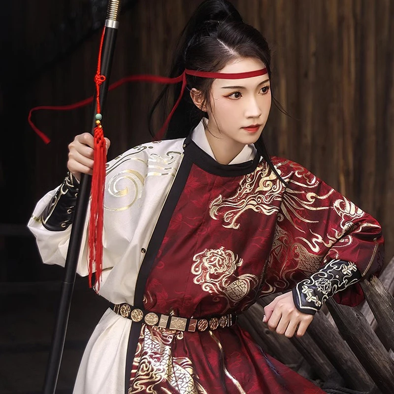 Round-Neck-Robe-Tang-Dynasty-Style-Game-Inspired-Awesome-Hanfu-2 Round Neck Robe Tang Dynasty Style Game Inspired Awesome Hanfu