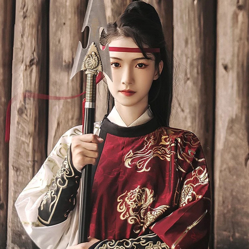 Round-Neck-Robe-Tang-Dynasty-Style-Game-Inspired-Awesome-Hanfu-3 Round Neck Robe Tang Dynasty Style Game Inspired Awesome Hanfu