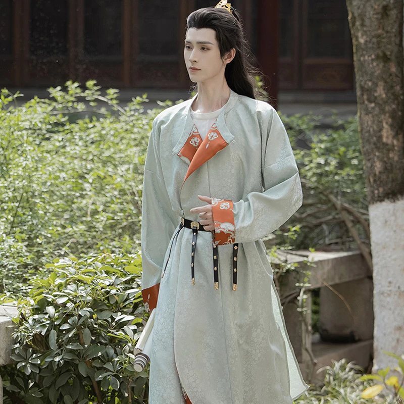 Tang-Dynasty-Round-Collar-Robe-Chivalrous-Hanfu-for-both-Men-and-Women-1 Tang Dynasty Round Collar Robe Chivalrous Hanfu for both Men and Women