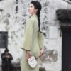 Vintage-Cheongsam-Spring-Women'-Embroidered-Qipao-Dresse-2 Vintage Cheongsam Spring Women Embroidered Qipao Dresses