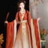 Women-Qiyao-Hanfu-Dress-Wei-Jin-Large-Sleeve-Fairy-Costume-1 Women Qiyao Hanfu Dress Wei Jin Large Sleeve Fairy Costume