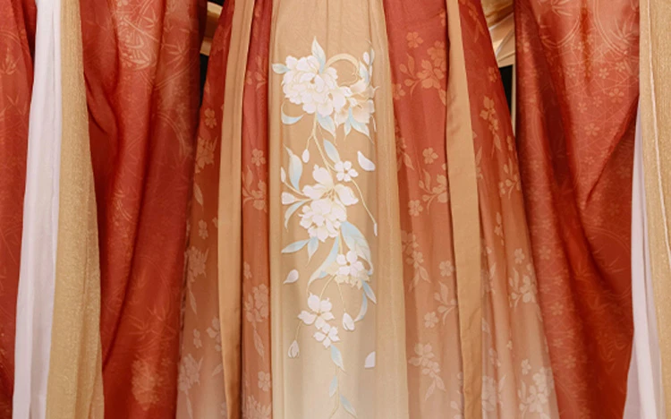 Women Qiyao Hanfu Dress Wei Jin Large Sleeve Fairy Costume